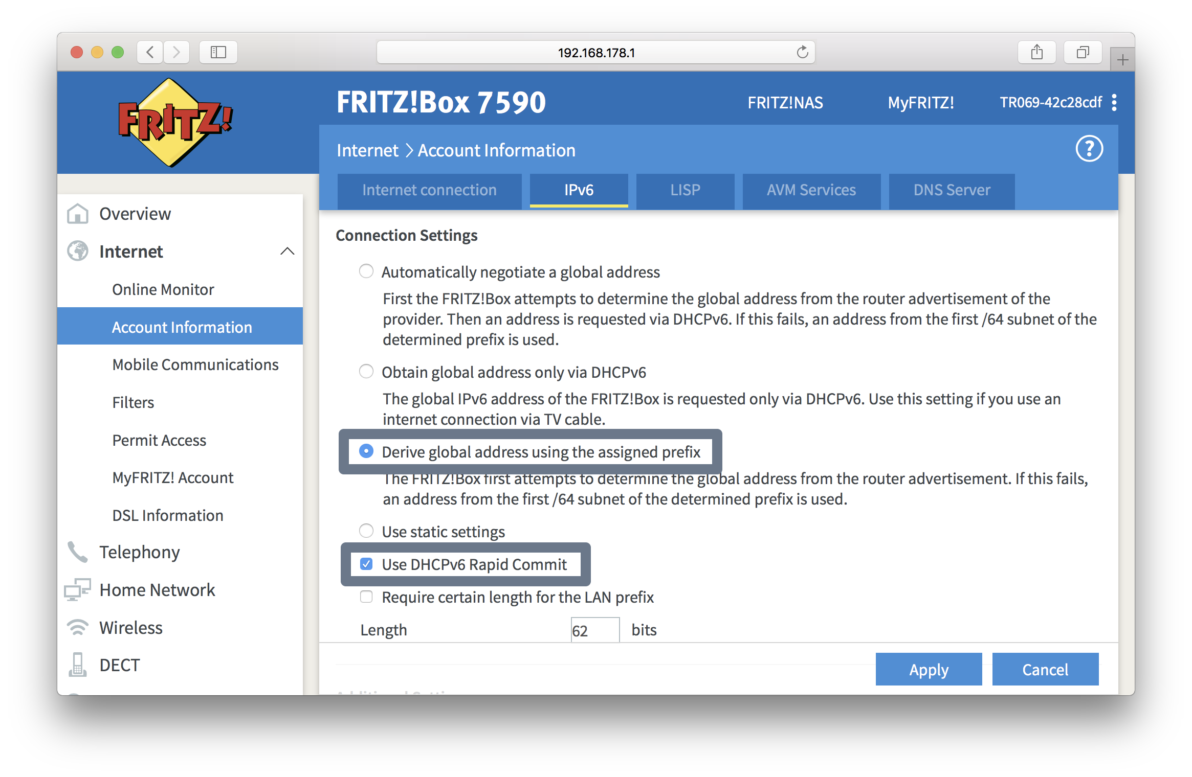 How do I enable IPv6 on my FRITZ!Box