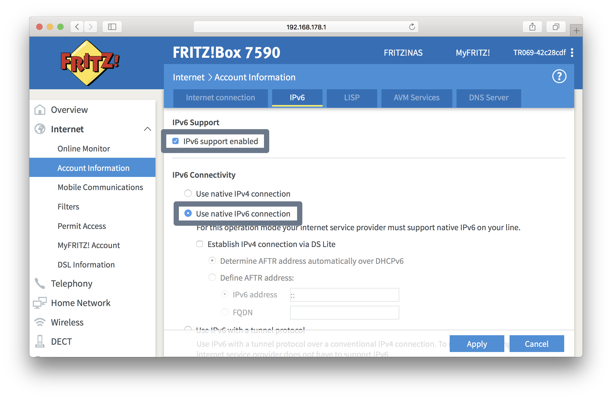 Alaska Absichtlich Historisch Fritzbox Ipv6 Horizont Vorherige Seite Bruder